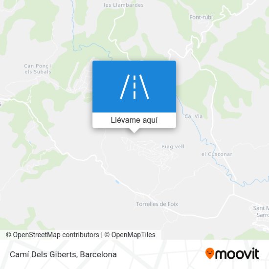 Mapa Camí Dels Giberts