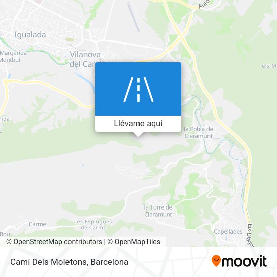 Mapa Camí Dels Moletons