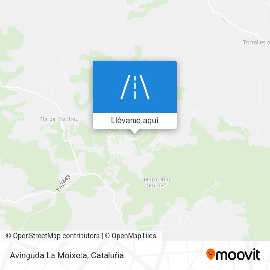 Mapa Avinguda La Moixeta