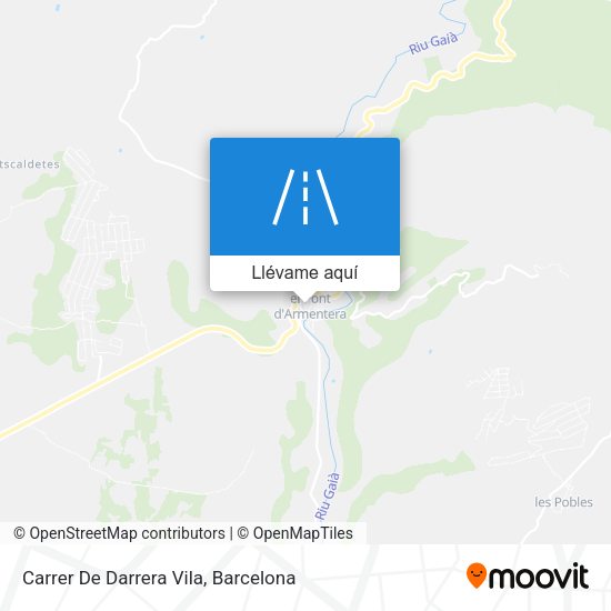 Mapa Carrer De Darrera Vila