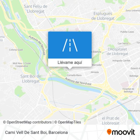 Mapa Camí Vell De Sant Boi