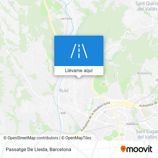Mapa Passatge De Lleida