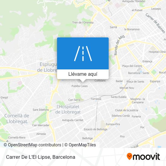 Mapa Carrer De L'El·Lipse