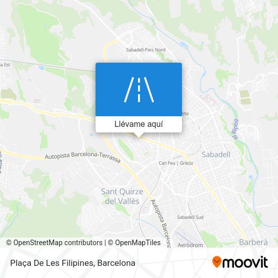 Mapa Plaça De Les Filipines