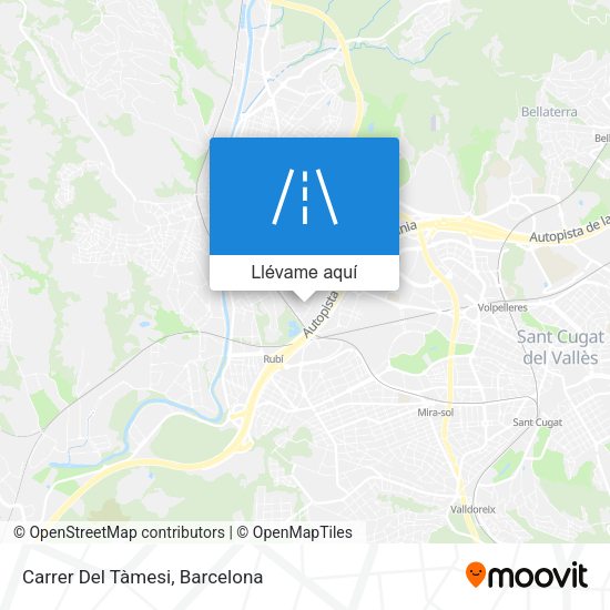 Mapa Carrer Del Tàmesi