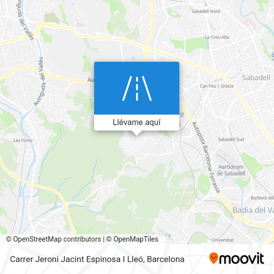 Mapa Carrer Jeroni Jacint Espinosa I Lleó