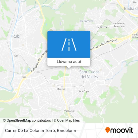 Mapa Carrer De La Colònia Torró