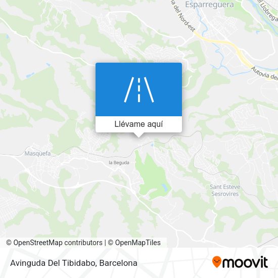 Mapa Avinguda Del Tibidabo
