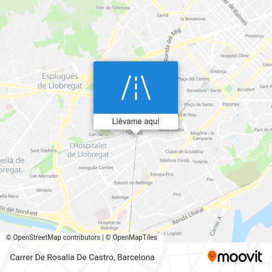 Mapa Carrer De Rosalía De Castro