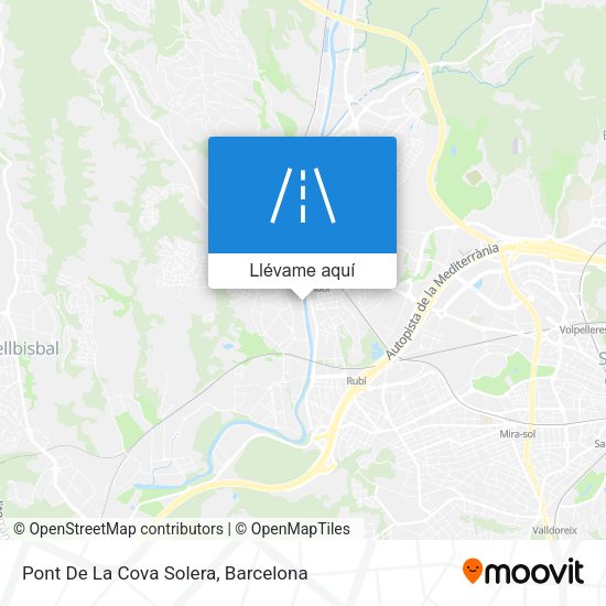 Mapa Pont De La Cova Solera
