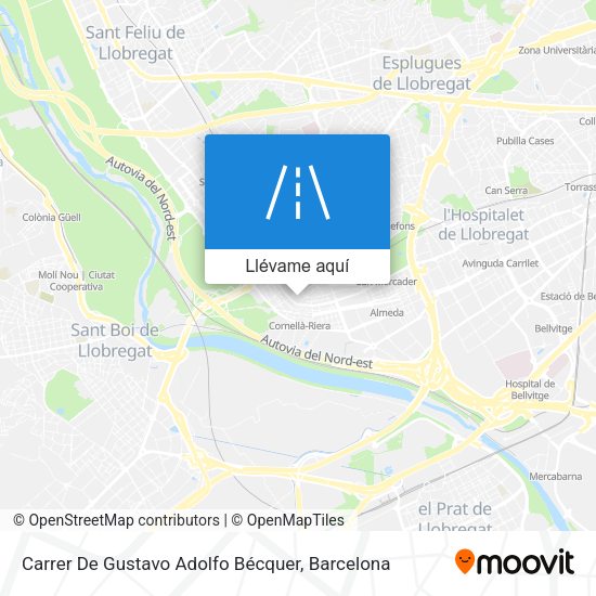 Mapa Carrer De Gustavo Adolfo Bécquer