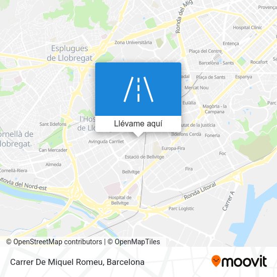 Mapa Carrer De Miquel Romeu