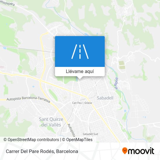 Mapa Carrer Del Pare Rodés