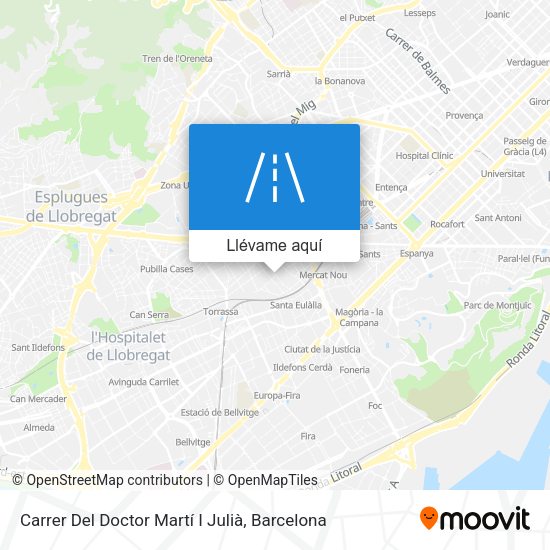 Mapa Carrer Del Doctor Martí I Julià