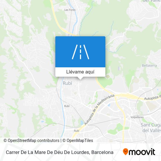 Mapa Carrer De La Mare De Déu De Lourdes