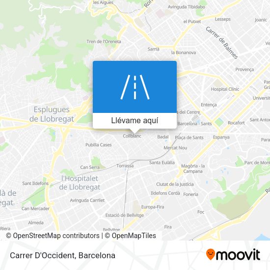 Mapa Carrer D'Occident