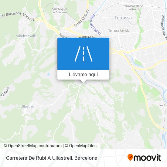 Mapa Carretera De Rubí A Ullastrell