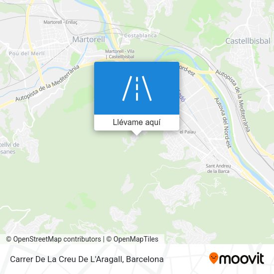Mapa Carrer De La Creu De L'Aragall