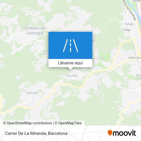 Mapa Carrer De La Miranda
