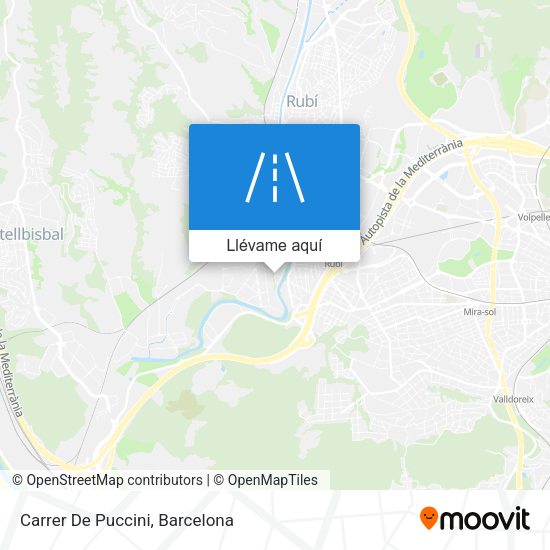 Mapa Carrer De Puccini
