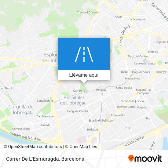 Mapa Carrer De L'Esmaragda