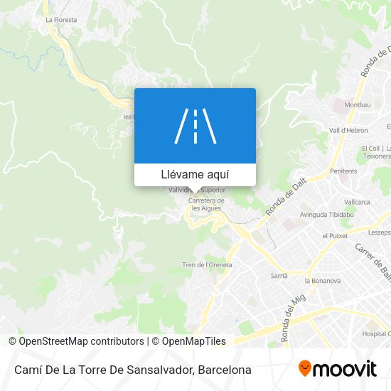Mapa Camí De La Torre De Sansalvador
