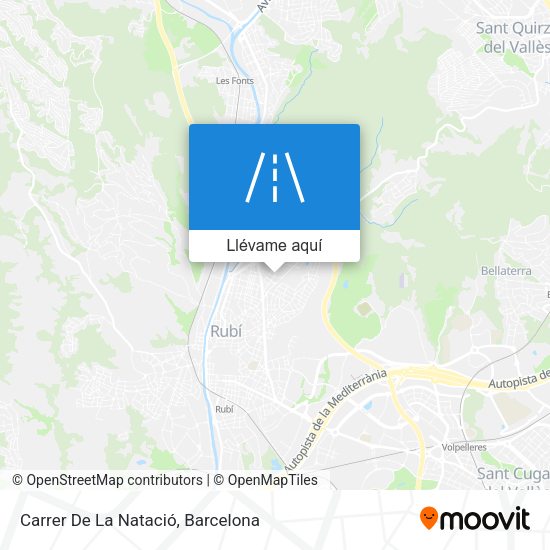 Mapa Carrer De La Natació