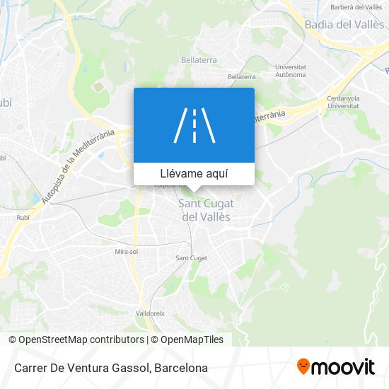 Mapa Carrer De Ventura Gassol