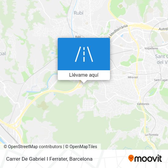 Mapa Carrer De Gabriel I Ferrater