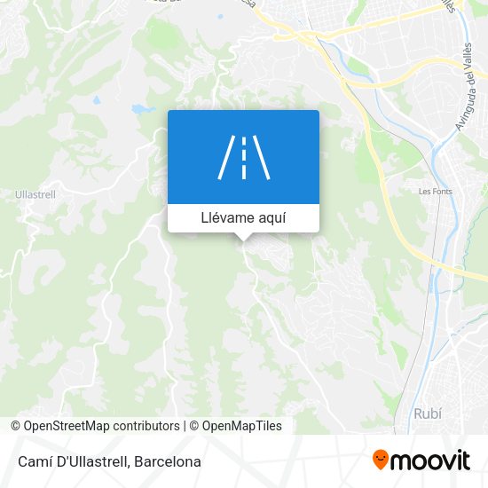Mapa Camí D'Ullastrell