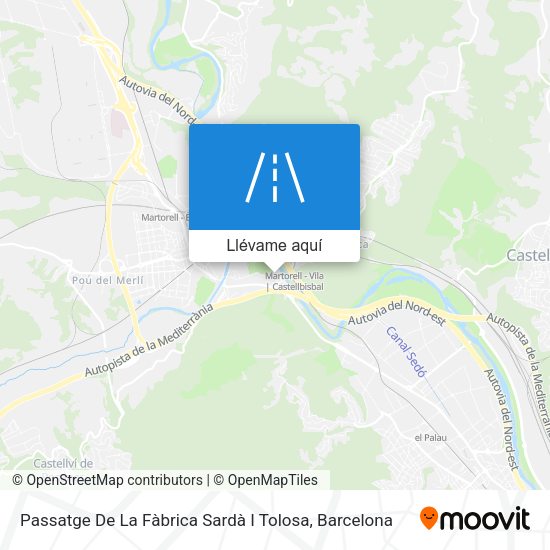 Mapa Passatge De La Fàbrica Sardà I Tolosa