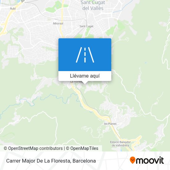 Mapa Carrer Major De La Floresta