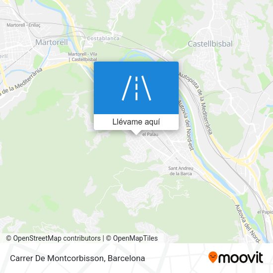 Mapa Carrer De Montcorbisson
