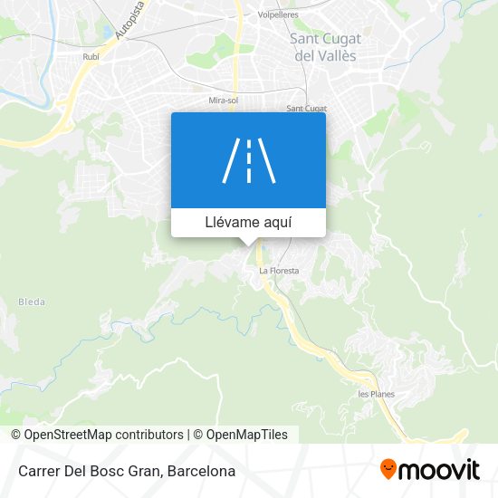 Mapa Carrer Del Bosc Gran
