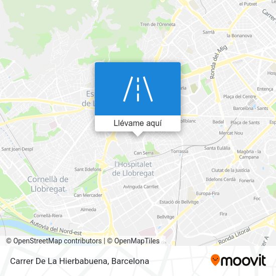 Mapa Carrer De La Hierbabuena