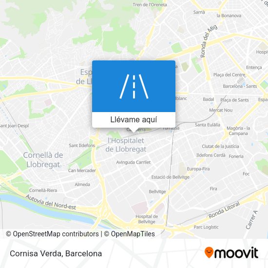 Mapa Cornisa Verda