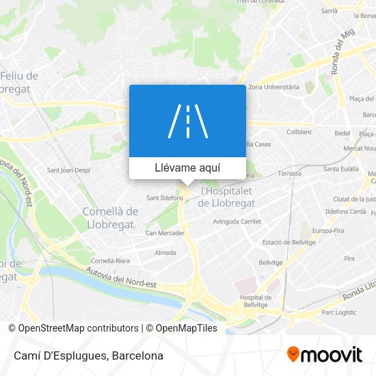Mapa Camí D'Esplugues