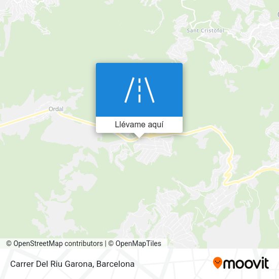 Mapa Carrer Del Riu Garona