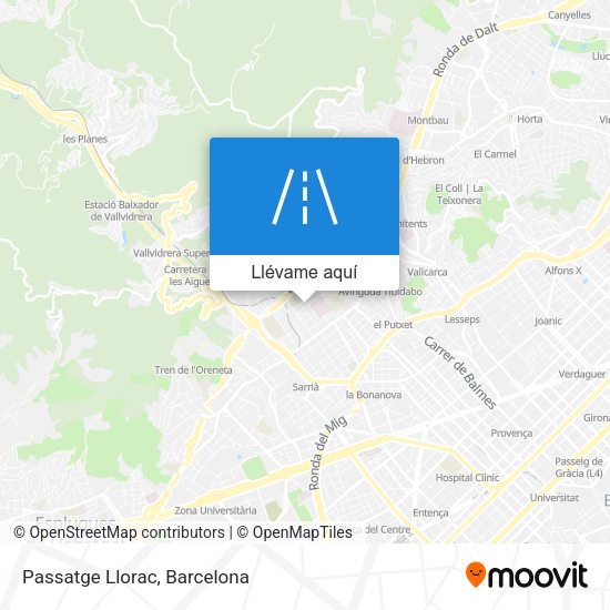 Mapa Passatge Llorac