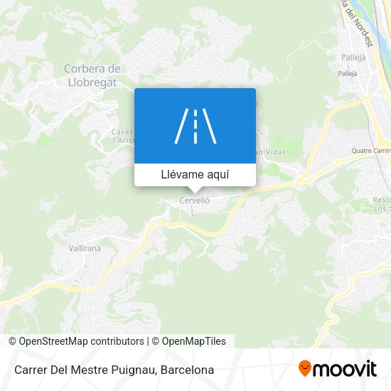 Mapa Carrer Del Mestre Puignau