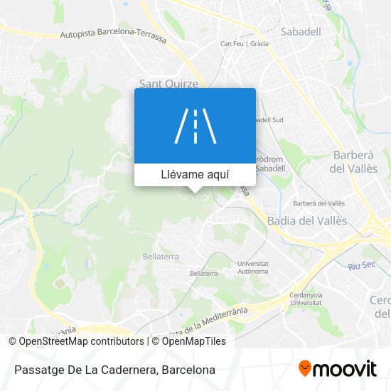 Mapa Passatge De La Cadernera