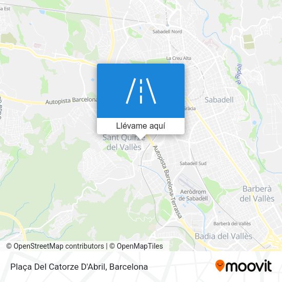 Mapa Plaça Del Catorze D'Abril