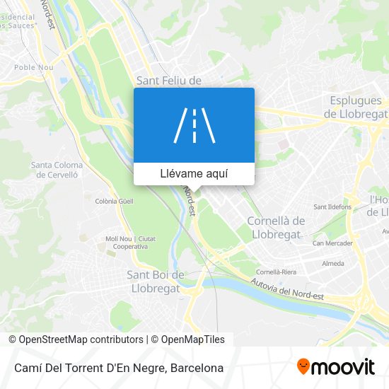 Mapa Camí Del Torrent D'En Negre