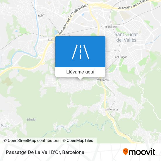Mapa Passatge De La Vall D'Or