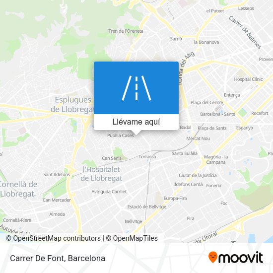 Mapa Carrer De Font