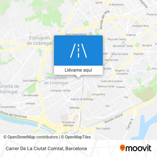 Mapa Carrer De La Ciutat Comtal