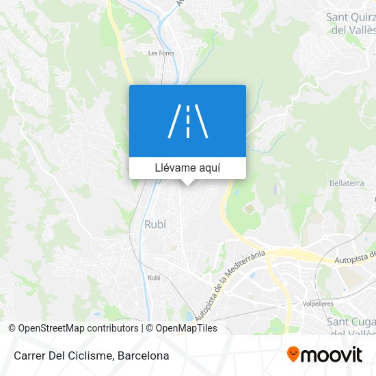 Mapa Carrer Del Ciclisme