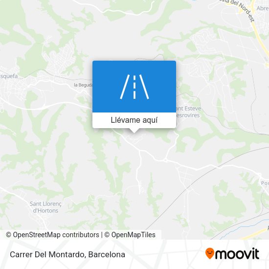 Mapa Carrer Del Montardo