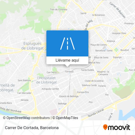 Mapa Carrer De Cortada