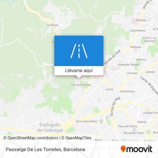 Mapa Passatge De Les Torretes